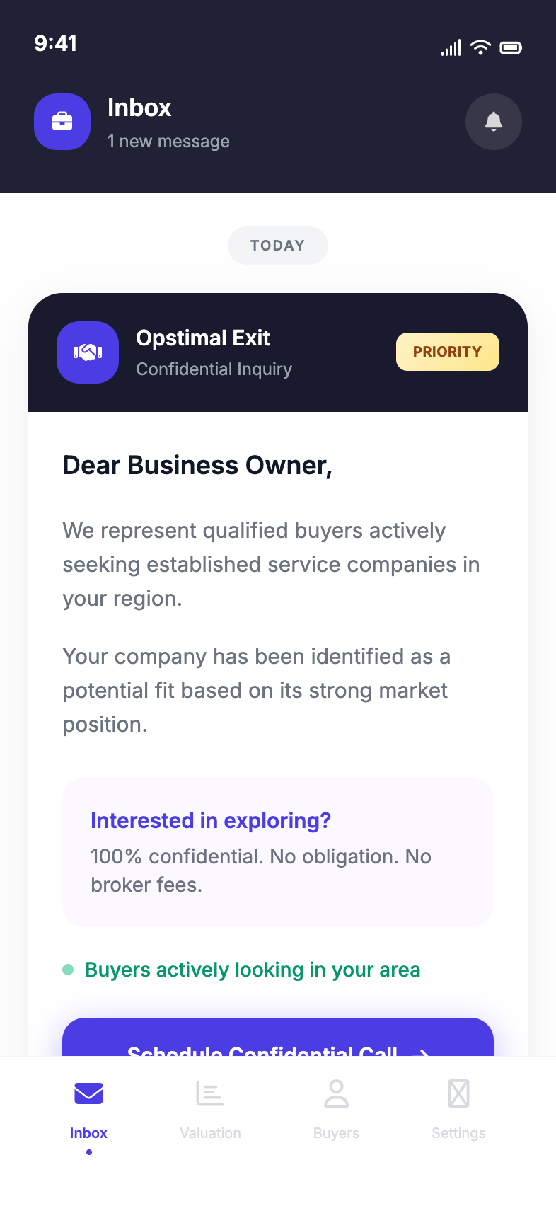 Personalized outreach postcard